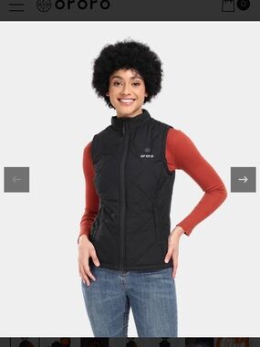 Ororo Women's Black Quilted Insulated Vest